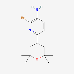 2-Bromo-6-(2,2,6,6-tetramethyl-tetrahydro-pyran-4-yl)-pyridin-3-ylamine