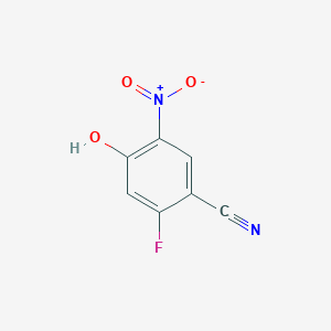 molecular formula C7H3FN2O3 B1397924 2-氟-4-羟基-5-硝基苯甲腈 CAS No. 1134198-38-1
