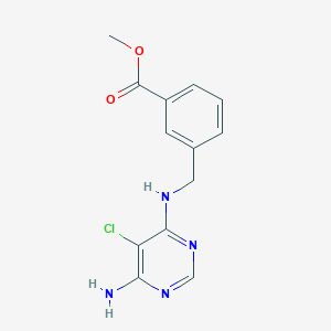 Methyl 3-((6-amino-5-chloropyrimidin-4-ylamino)methyl)benzoate