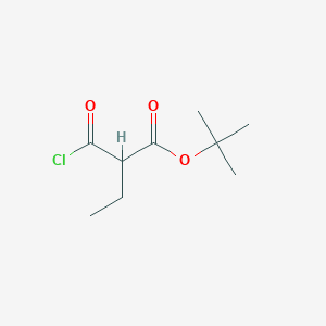 molecular formula C9H15ClO3 B13979277 tert-Butyl 2-(chlorocarbonyl)butanoate 