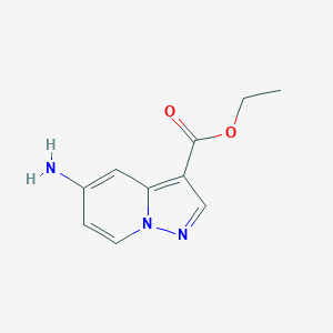 molecular formula C10H11N3O2 B1397931 5-氨基吡唑并[1,5-a]吡啶-3-羧酸乙酯 CAS No. 1101120-35-7