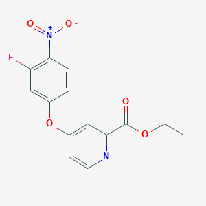 Ethyl 4-(3-fluoro-4-nitrophenoxy)pyridine-2-carboxylate