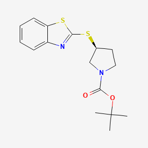 (S)-3-(Benzothiazol-2-ylsulfanyl)-pyrrolidine-1-carboxylic acid tert-butyl ester