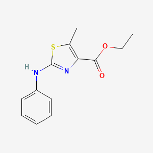 molecular formula C13H14N2O2S B1397945 5-Methyl-2-phenylaminothiazole-4-carboxylic acid ethyl ester CAS No. 1770676-72-6