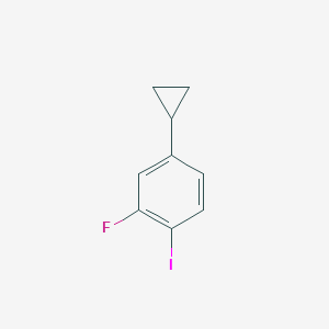 molecular formula C9H8FI B1397951 4-Cyclopropyl-2-fluoro-1-iodobenzene CAS No. 1030383-32-4