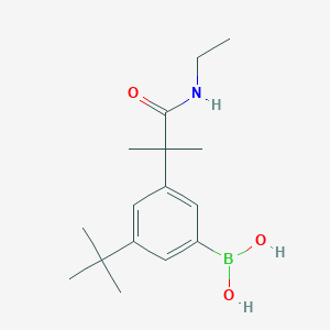 [3-Tert-butyl-5-[1-(ethylamino)-2-methyl-1-oxopropan-2-yl]phenyl]boronic acid