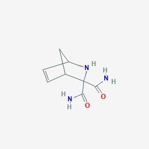 molecular formula C8H11N3O2 B13979581 2-Azabicyclo[2.2.1]hept-5-ene-3,3-dicarboxamide CAS No. 33547-96-5