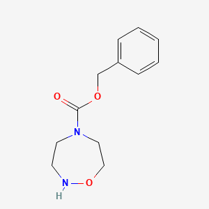 molecular formula C12H16N2O3 B1397959 Benzyl 1,2,5-oxadiazepane-5-carboxylate CAS No. 952153-89-8