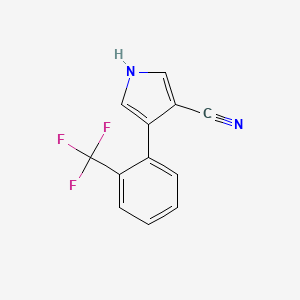 4-[2-(Trifluoromethyl)phenyl]-1h-pyrrole-3-carbonitrile