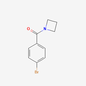 molecular formula C10H10BrNO B1397963 1-(4-Bromobenzoyl)azetidine CAS No. 925423-97-8