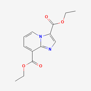 molecular formula C13H14N2O4 B1397972 二乙基咪唑并[1,2-a]吡啶-3,8-二羧酸酯 CAS No. 1038391-15-9