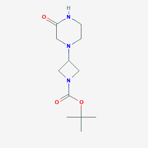B1397975 1-Boc-3-(3-oxo-1-piperazinyl)azetidine CAS No. 1257293-71-2