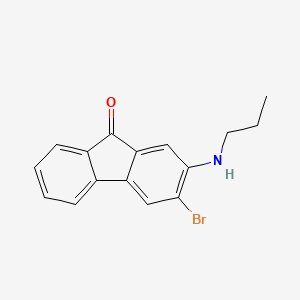 3-Bromo-2-(propylamino)-9h-fluoren-9-one