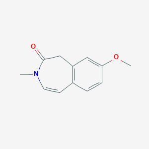 B1397988 8-methoxy-3-methyl-2,3-dihydro-1H-3-benzazepin-2-one CAS No. 120039-18-1
