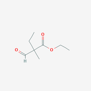 Butanoic acid, 2-formyl-2-methyl-, ethyl ester