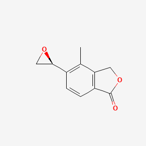 molecular formula C11H10O3 B1397995 (R)-4-甲基-5-(环氧-2-基)异苯并呋喃-1(3H)-酮 CAS No. 1255206-70-2