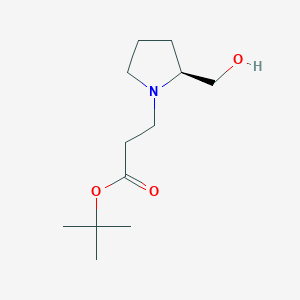 tert-Butyl (S)-3-(2-(hydroxymethyl)pyrrolidin-1-yl)propanoate