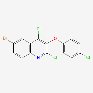 6-Bromo-2,4-dichloro-3-(4-chlorophenoxy)quinoline