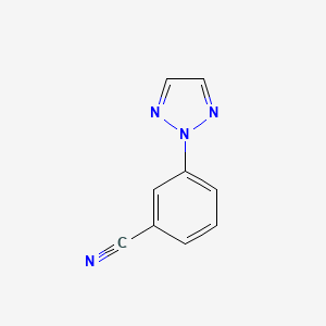 molecular formula C9H6N4 B13980019 3-(2H-1,2,3-Triazol-2-yl)benzonitrile 