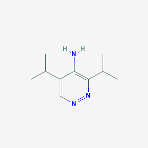 molecular formula C10H17N3 B13980039 3,5-Diisopropylpyridazin-4-amine 