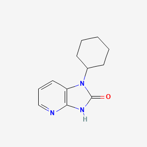 molecular formula C12H15N3O B1398004 1-环己基-1H,2H,3H-咪唑并[4,5-b]吡啶-2-酮 CAS No. 906532-83-0
