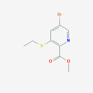 Methyl 5-bromo-3-(ethylthio)picolinate