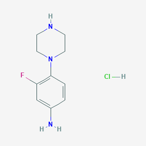 3-Fluoro-4-(piperazin-1-yl)aniline hydrochloride