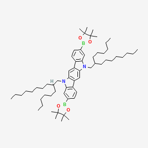 5,11-Bis(2-hexyldecyl)-3,9-bis(4,4,5,5-tetramethyl-1,3,2-dioxaborolan-2-yl)indolo[3,2-b]carbazole