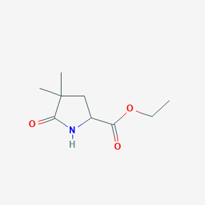 Ethyl 4,4-dimethyl-5-oxopyrrolidine-2-carboxylate