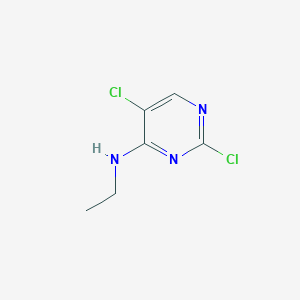 molecular formula C6H7Cl2N3 B13980172 4-Pyrimidinamine, 2,5-dichloro-N-ethyl- 