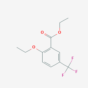 molecular formula C12H13F3O3 B13980226 Ethyl 2-ethoxy-5-(trifluoromethyl)benzoate 