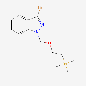 molecular formula C13H19BrN2OSi B13980231 3-Bromo-1-((2-(trimethylsilyl)ethoxy)methyl)-1H-indazole 