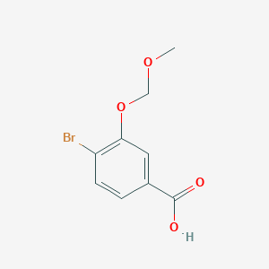 molecular formula C9H9BrO4 B13980245 4-Bromo-3-(methoxymethoxy)benzoic acid 