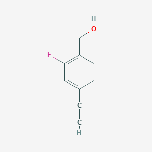 molecular formula C9H7FO B13980247 (4-Ethynyl-2-fluoro-phenyl)-methanol 