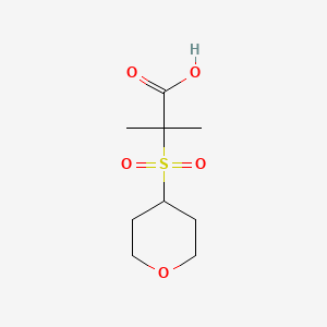 B1398026 2-Methyl-2-(oxane-4-sulfonyl)propanoic acid CAS No. 1017539-95-5