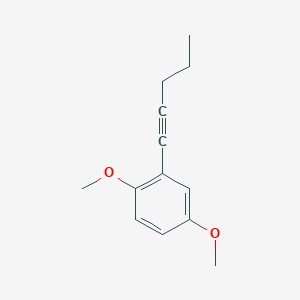 molecular formula C13H16O2 B13980271 1,4-Dimethoxy-2-pent-1-ynyl-benzene 