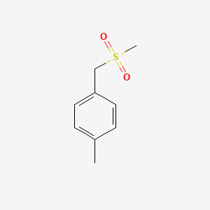 molecular formula C9H12O2S B13980272 1-Methyl-4-((methylsulfonyl)methyl)benzene CAS No. 5936-94-7