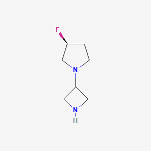 molecular formula C7H13FN2 B1398031 (S)-1-azetidin-3-yl-3-fluoropyrrolidine CAS No. 1403763-31-4