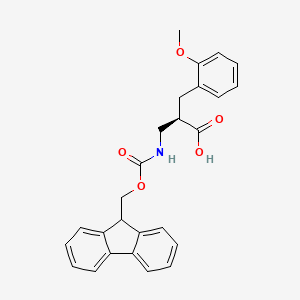 molecular formula C26H25NO5 B13980349 Fmoc-(r)-3-amino-2-(2-methoxybenzyl)propanoic acid 