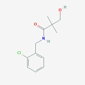 N-(2-chlorobenzyl)-3-hydroxy-2,2-dimethylpropanamide