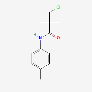 molecular formula C12H16ClNO B1398038 3-chloro-2,2-dimethyl-N-(4-methylphenyl)propanamide CAS No. 1211455-32-1