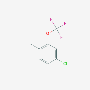 molecular formula C8H6ClF3O B1398040 4-氯-1-甲基-2-(三氟甲氧基)苯 CAS No. 1404194-38-2