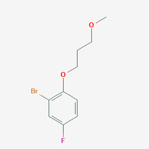 molecular formula C10H12BrFO2 B13980416 2-Bromo-4-fluoro-1-(3-methoxypropoxy)benzene 