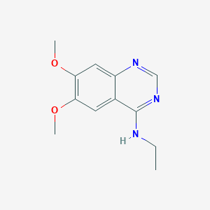 molecular formula C12H15N3O2 B13980418 N-ethyl-6,7-dimethoxyquinazolin-4-amine 