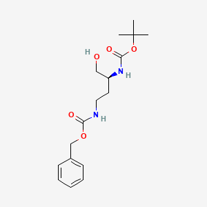 molecular formula C17H26N2O5 B1398045 (S)-2-(Boc-amino)-4-(Z-amino)-1-butanol CAS No. 197892-14-1