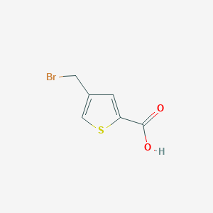 molecular formula C6H5BrO2S B13980451 4-(Bromomethyl)thiophene-2-carboxylic acid CAS No. 54796-50-8