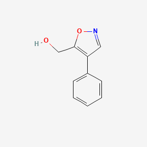 molecular formula C10H9NO2 B13980515 4-Phenyl-5-isoxazolemethanol 