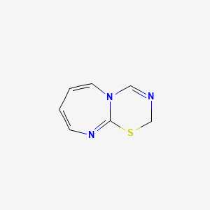 molecular formula C7H7N3S B13980526 2H-[1,3,5]Thiadiazino[3,2-a][1,3]diazepine CAS No. 569361-72-4