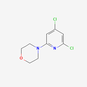 molecular formula C9H10Cl2N2O B1398056 4-(4,6-二氯吡啶-2-基)吗啉 CAS No. 852333-59-6