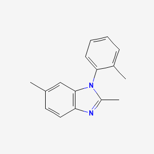 molecular formula C16H16N2 B13980606 2,6-Dimethyl-1-(2-methylphenyl)benzimidazole 